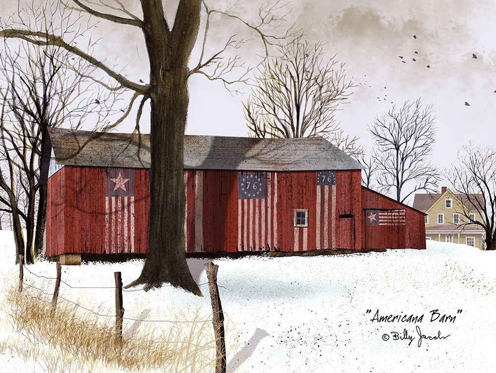 Wall art: Americana Barn , by Jacobs, Billy