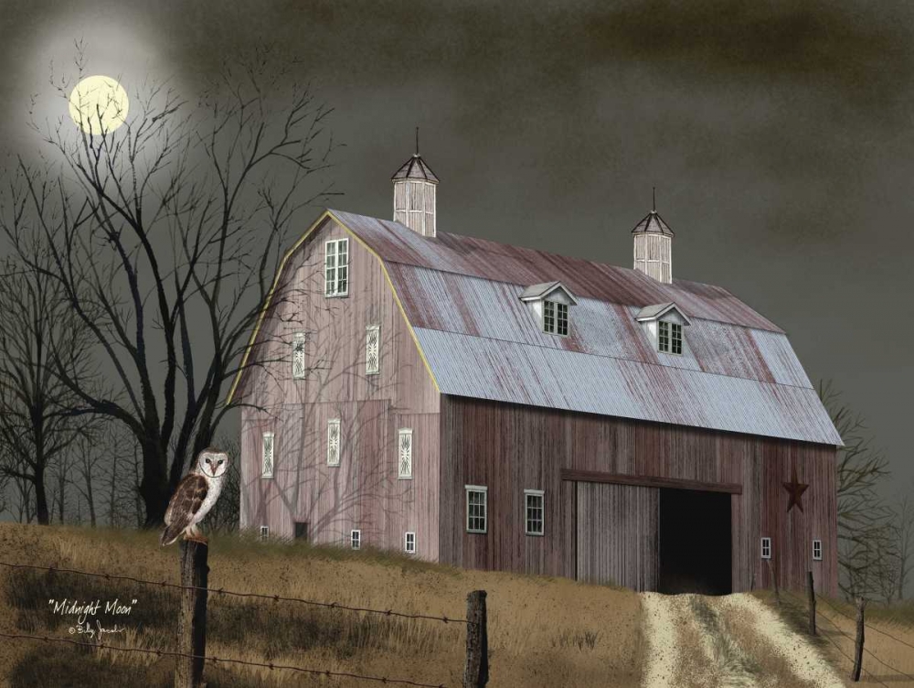 Wall Art Painting id:99581, Name: Midnight Moon, Artist: Jacobs, Billy