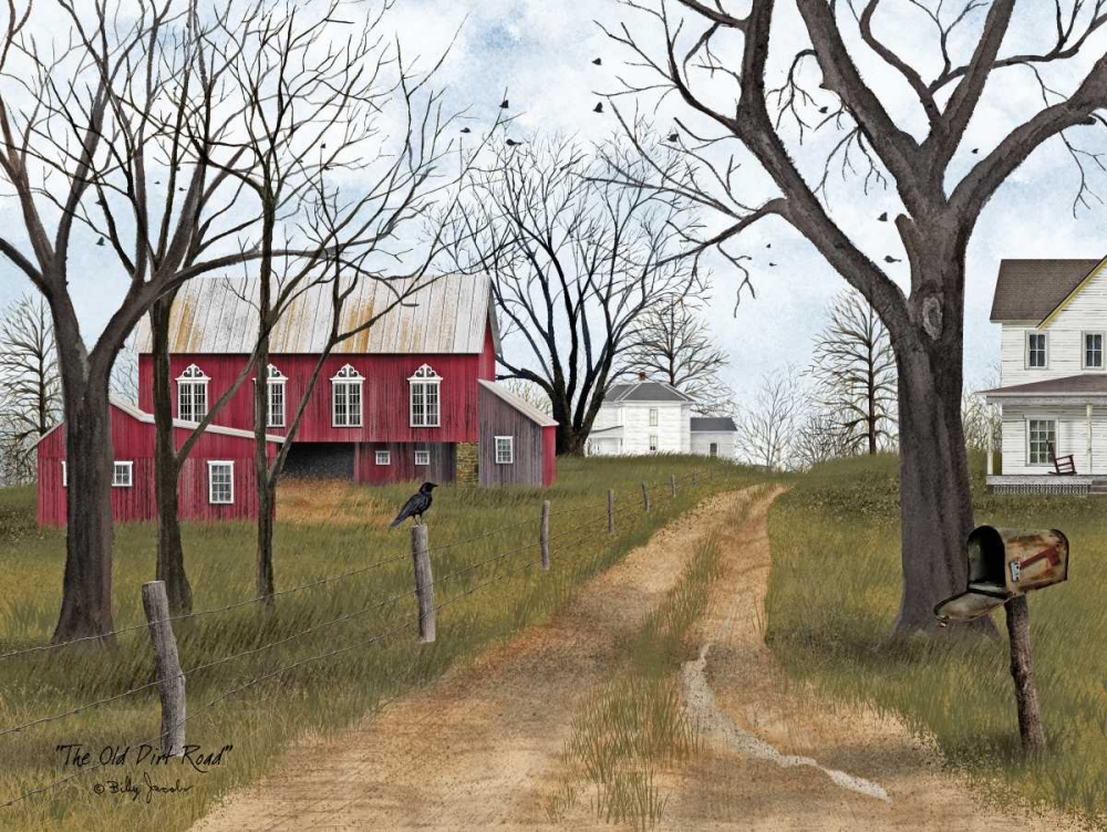 Wall Art Painting id:97331, Name: The Old Dirt Road, Artist: Jacobs, Billy