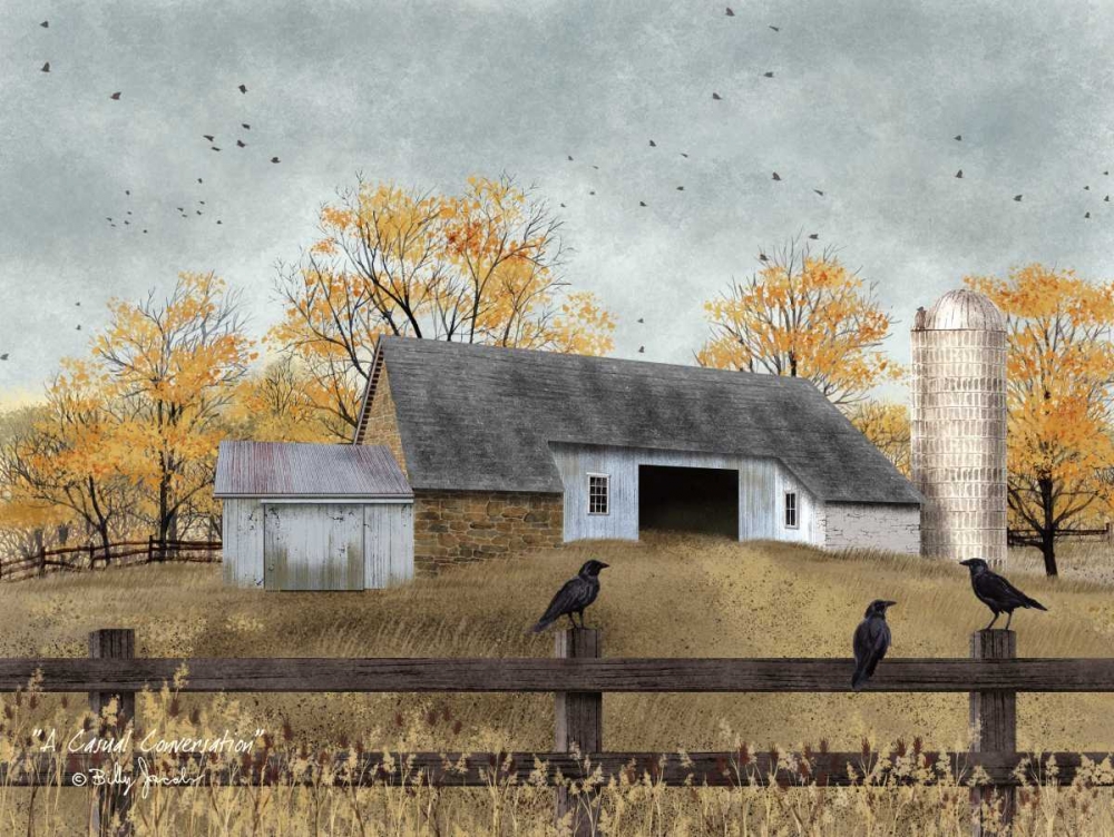 Wall Art Painting id:97235, Name: A Casual Conversation, Artist: Jacobs, Billy