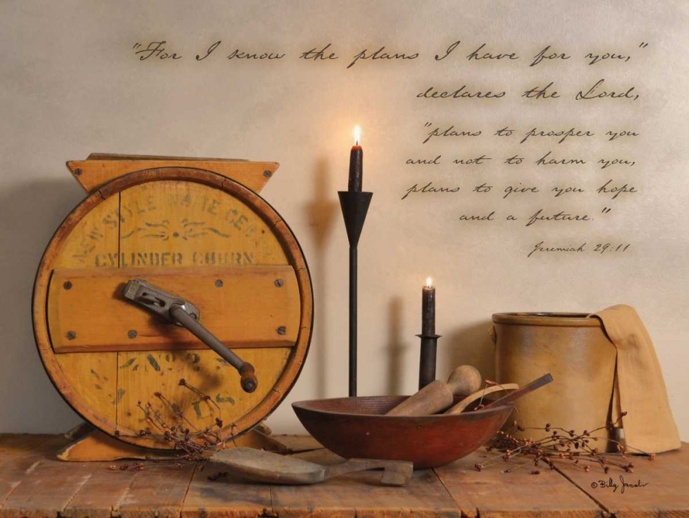 Wall Art Painting id:124628, Name: The Plans I Have For You, Artist: Jacobs, Billy