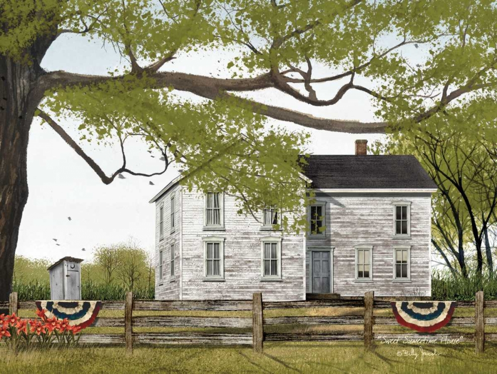 Wall Art Painting id:169706, Name: Sweet Summertime House, Artist: Jacobs, Billy