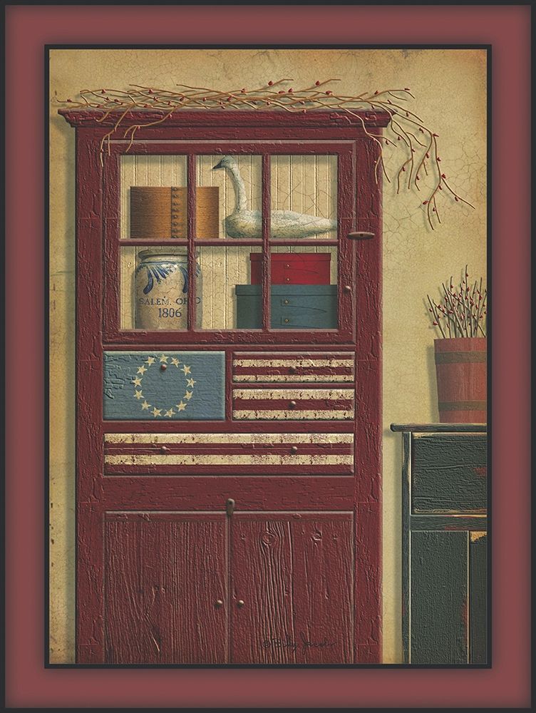 Wall Art Painting id:397576, Name: Americana Hutch, Artist: Jacobs, Billy