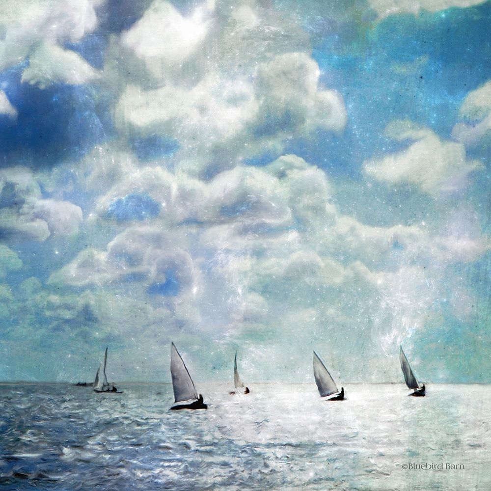 Art Print: Sailing White Waters