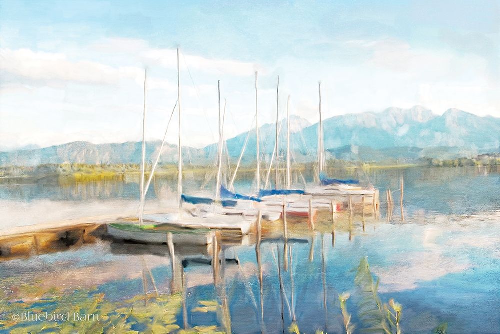 Art Print: Blue Sky Fishing Day