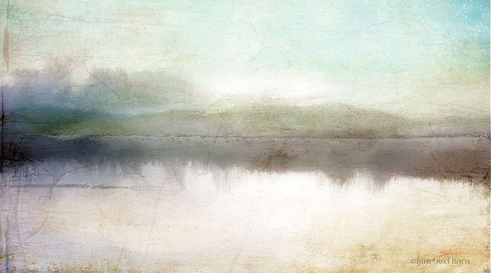 Art Print: Soft Lake Landscape