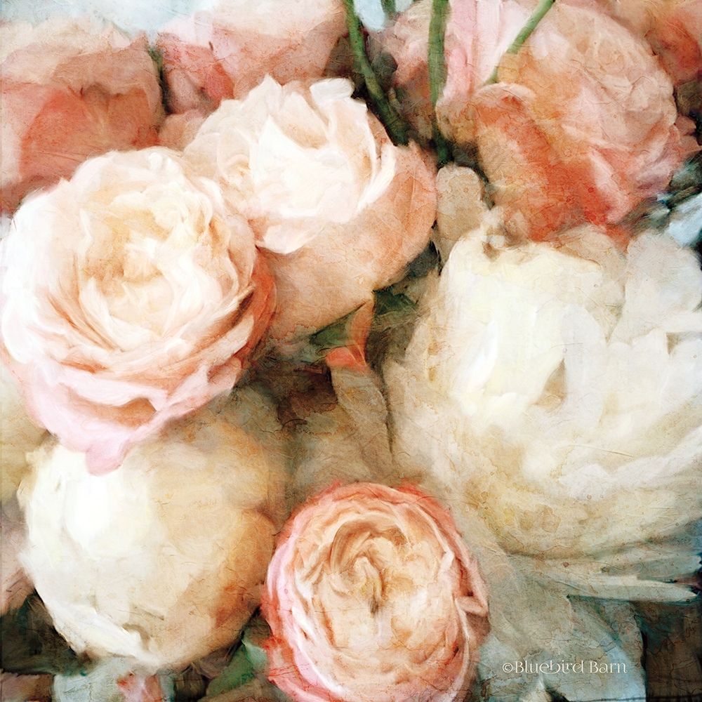 Wall art: English Rose Garden    , by Bluebird Barn