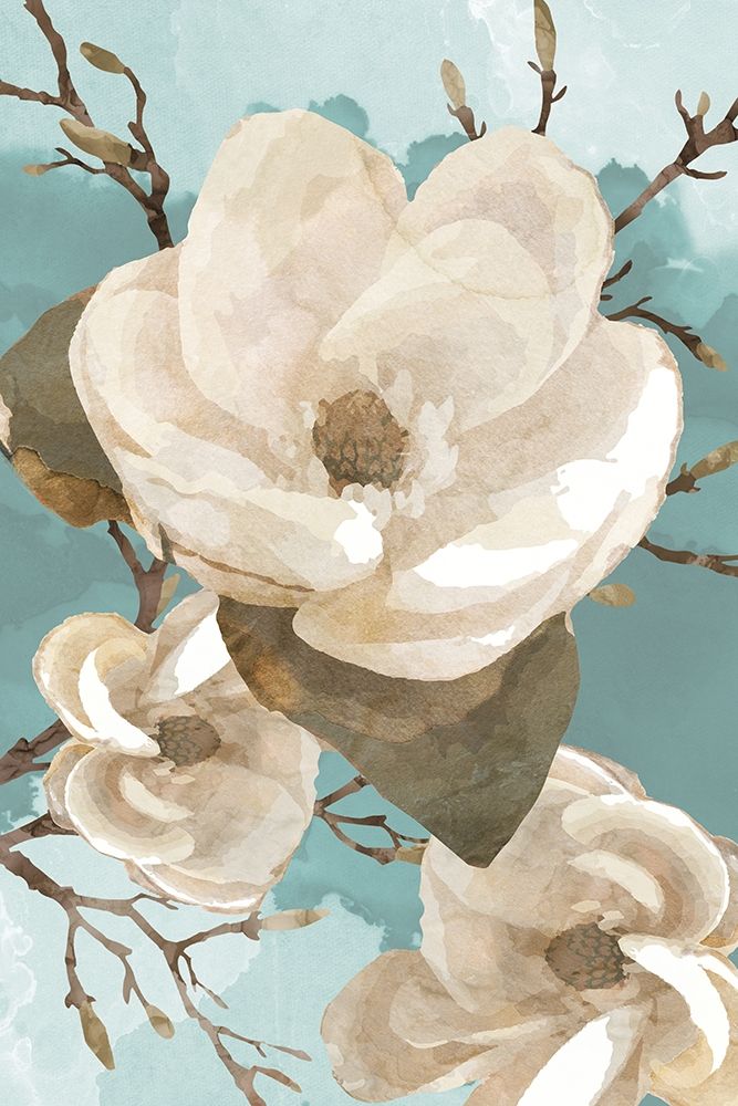 Wall Art Painting id:262466, Name: Magnolia II, Artist: Bluebird Barn