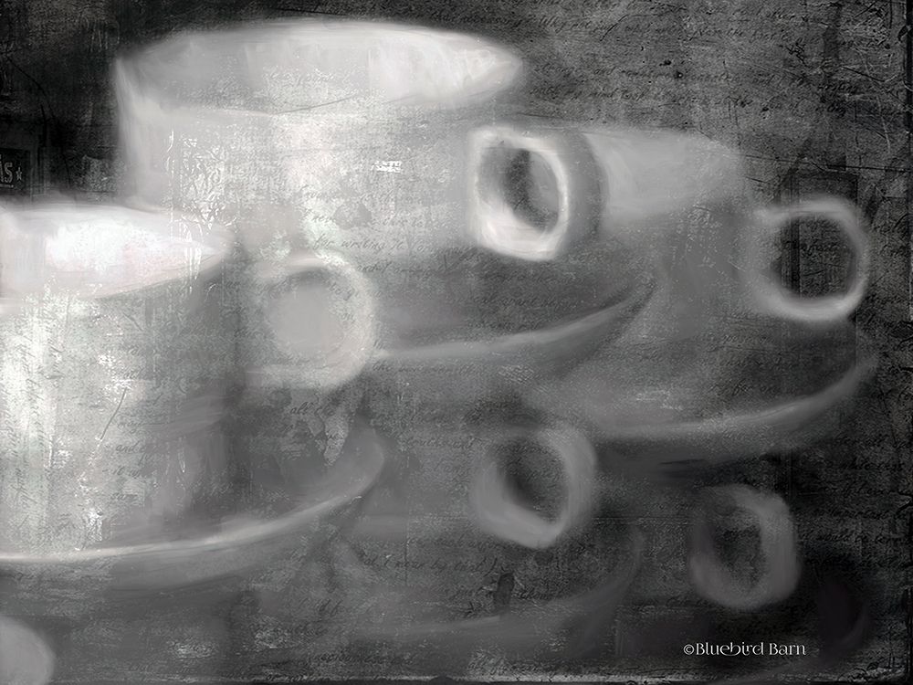 Art Print: Stacked Coffee Cups 