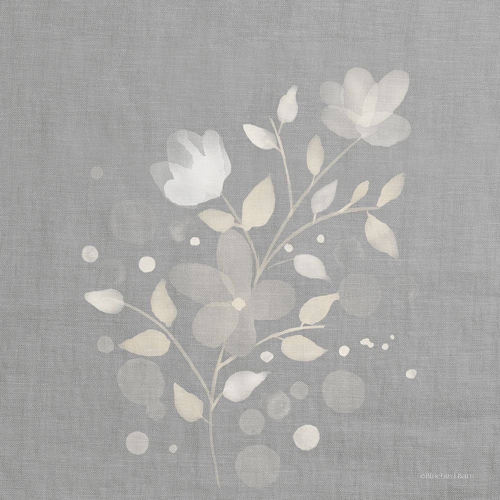 Wall Art Painting id:326025, Name: Flower Bunch on Linen I    , Artist: Bluebird Barn 