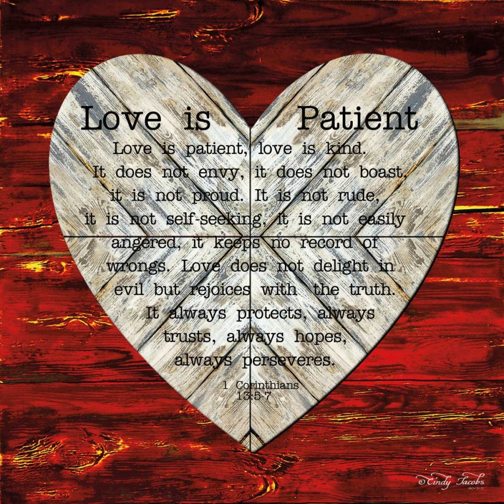 Art Print: Love is Patient