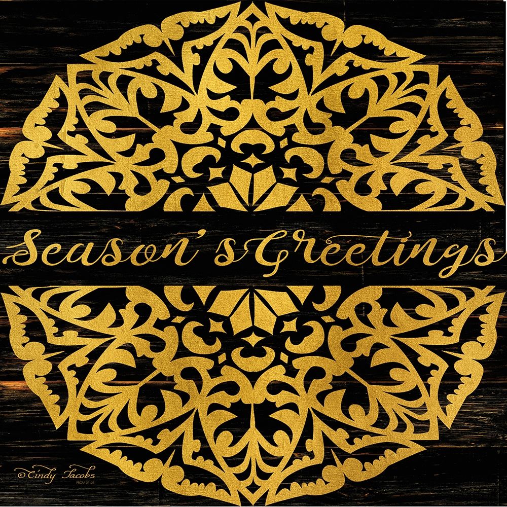 Art Print: Seasons Greetings Mandala II  