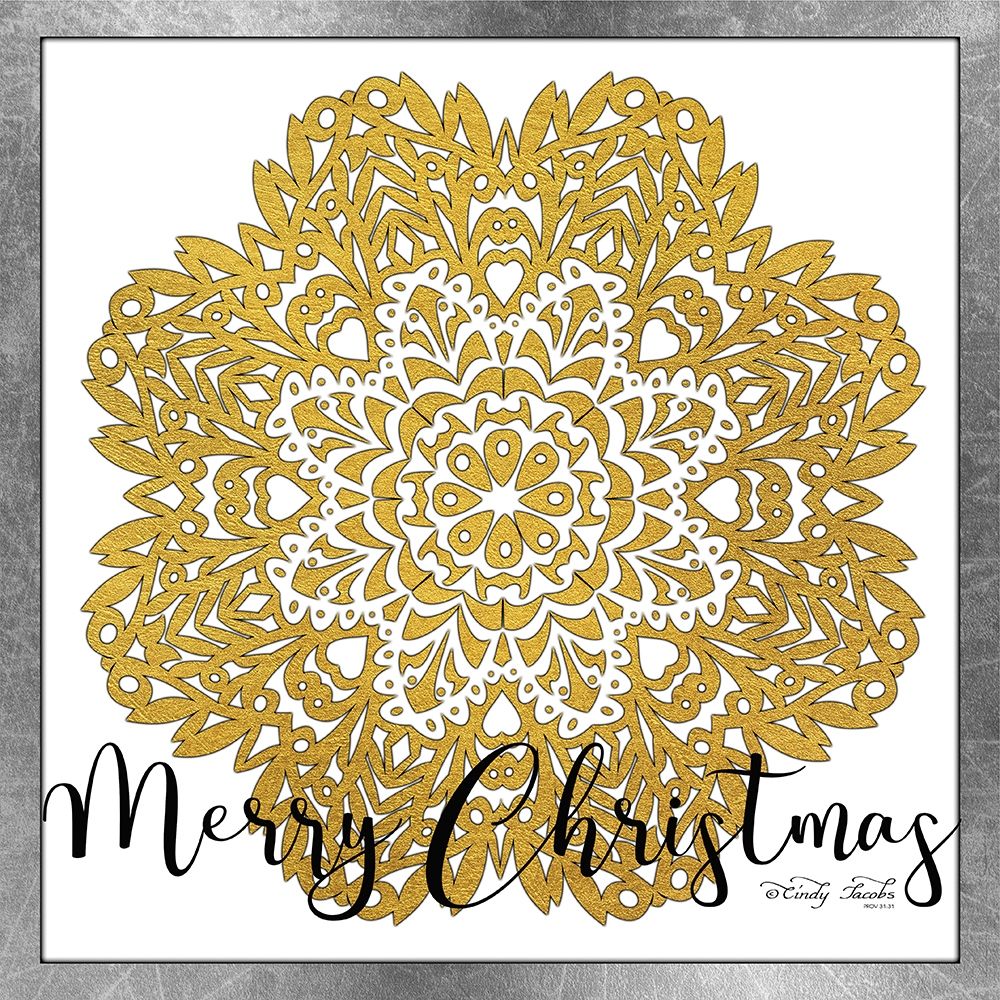 Art Print: Merry Christmas Mandala  