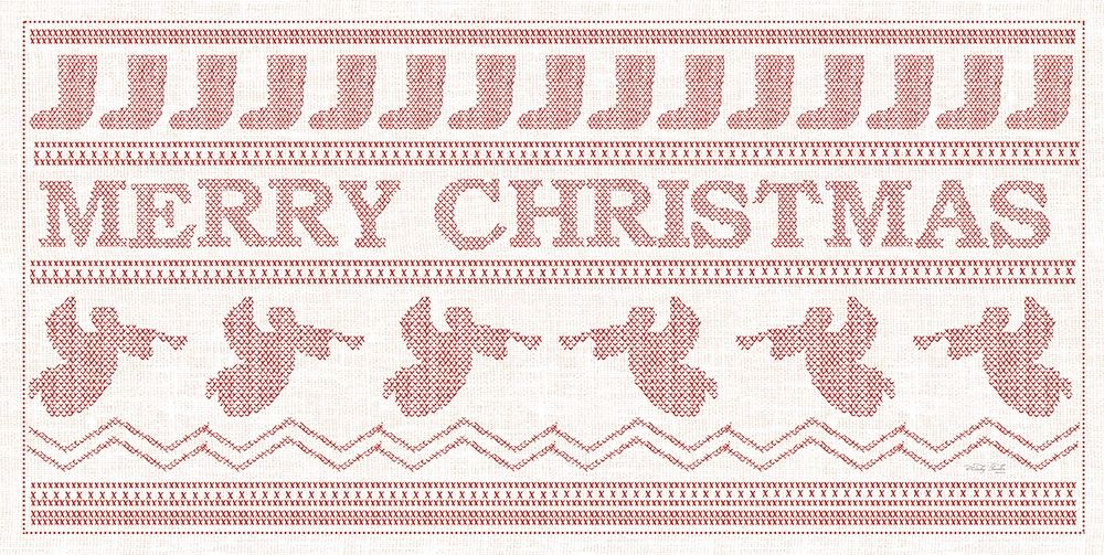 Art Print: Merry Christmas Stitchery   