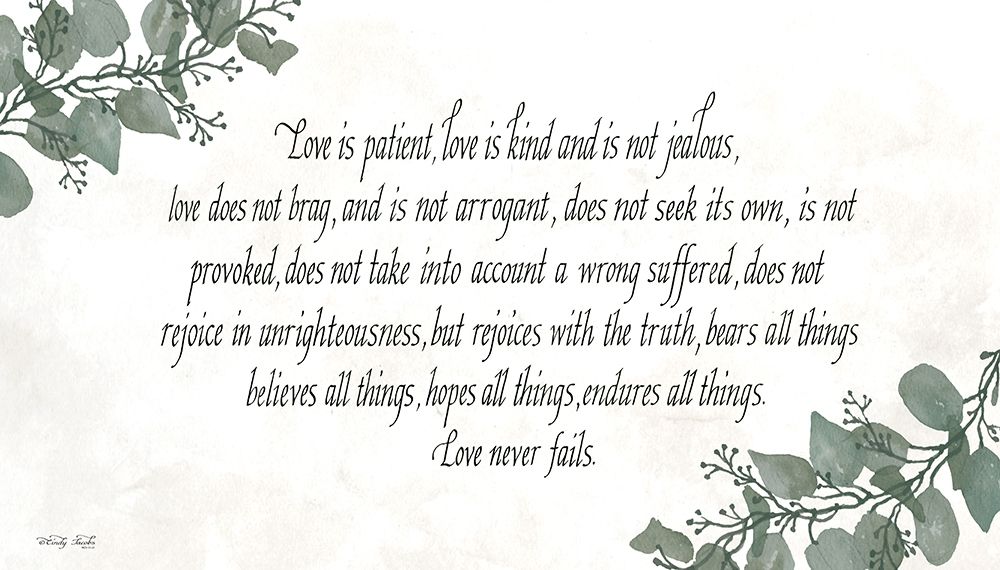 Art Print: Love is Patient