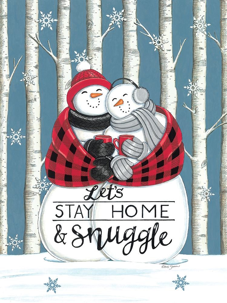 Wall Art Painting id:424780, Name: Lets Stay Home And Snuggle, Artist: Strain, Deb