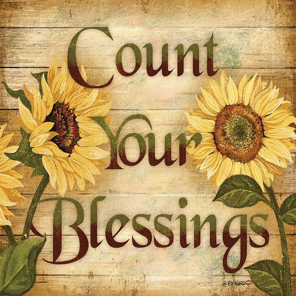 Wall Art Painting id:190617, Name: Count Your Blessings, Artist: Wargo, Ed