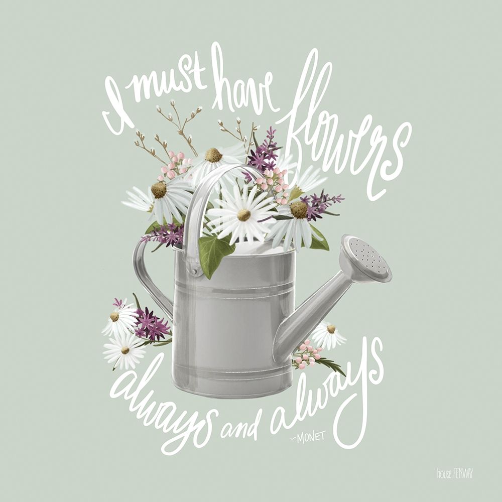 Art Print: Farmhouse Watering Can