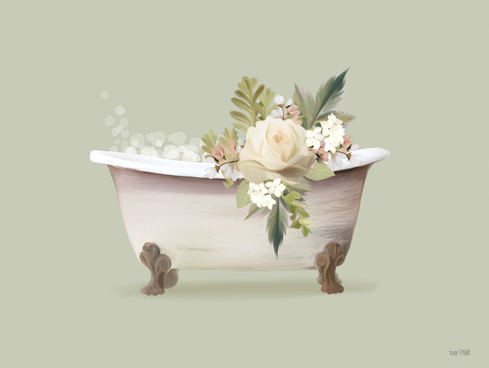 Art Print: Botanical Tub I