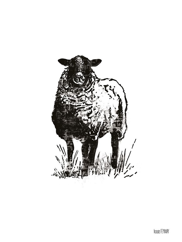 Art Print: Farmhouse Sheep
