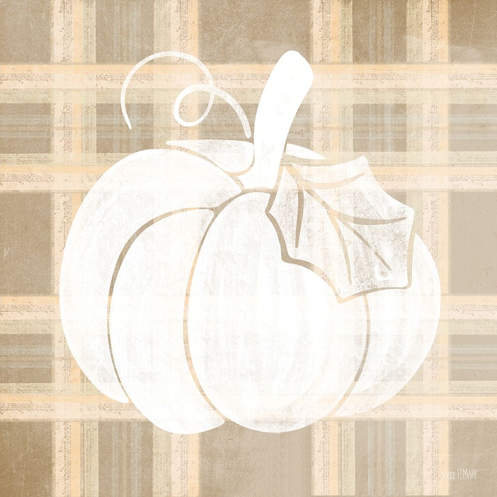 Art Print: Plaid Pumpkin II