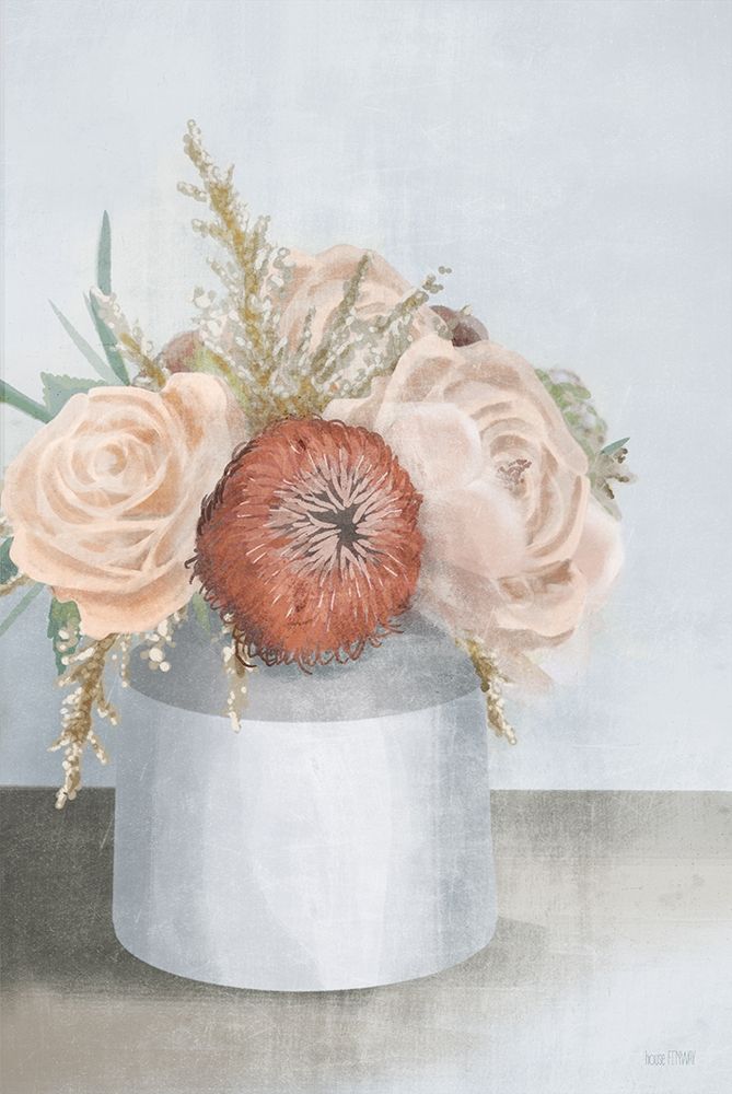 Art Print: Stoneware Posies I