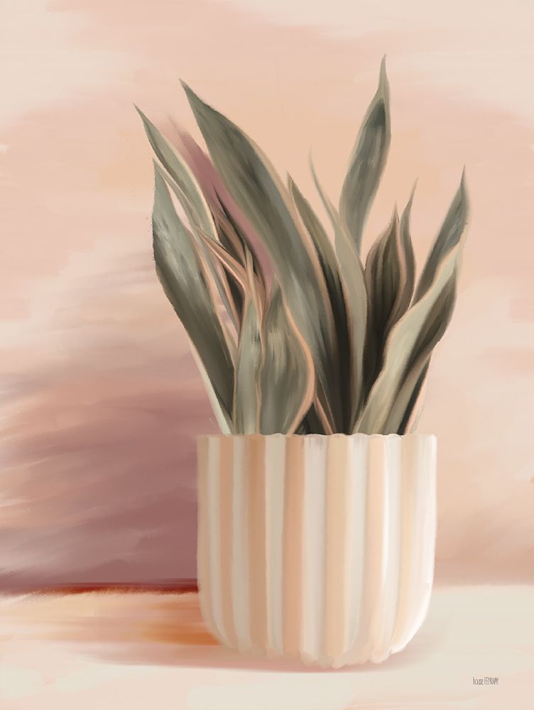 Art Print: Striped Bohemian Plant II