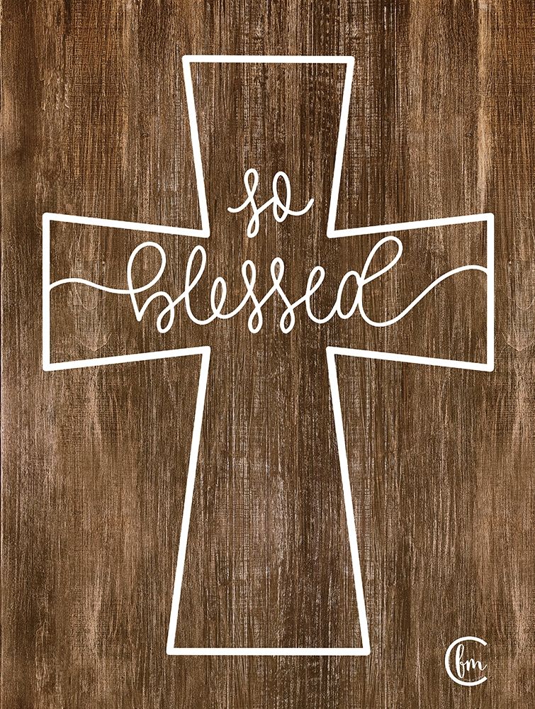 Wall Art Painting id:270951, Name: Blessed Cross, Artist: Fearfully Made Creations