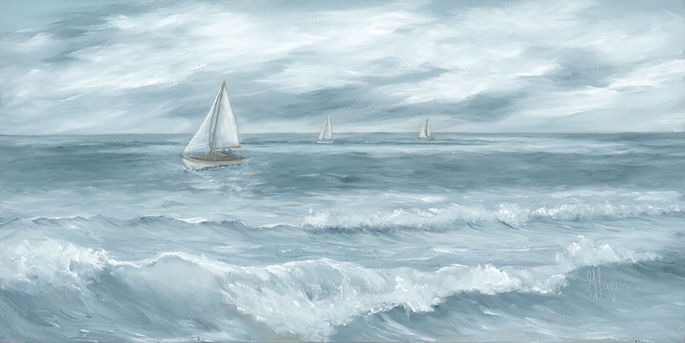 Art Print: Three Sailboats