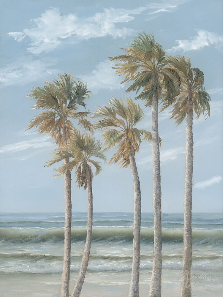 Wall Art Painting id:435196, Name: Wind in the Palms, Artist: Janisse, Georgia