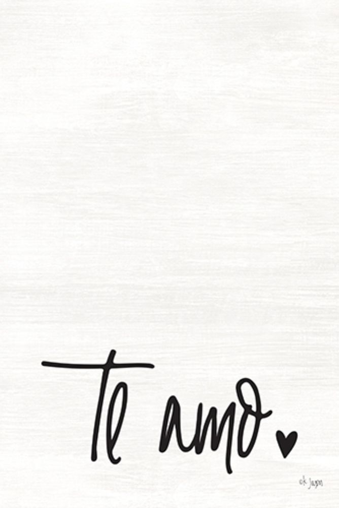 Wall Art Painting id:212733, Name: Te Amo, Artist: Jaxn Blvd.
