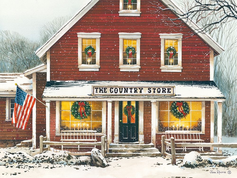 Art Print: Country Christmas