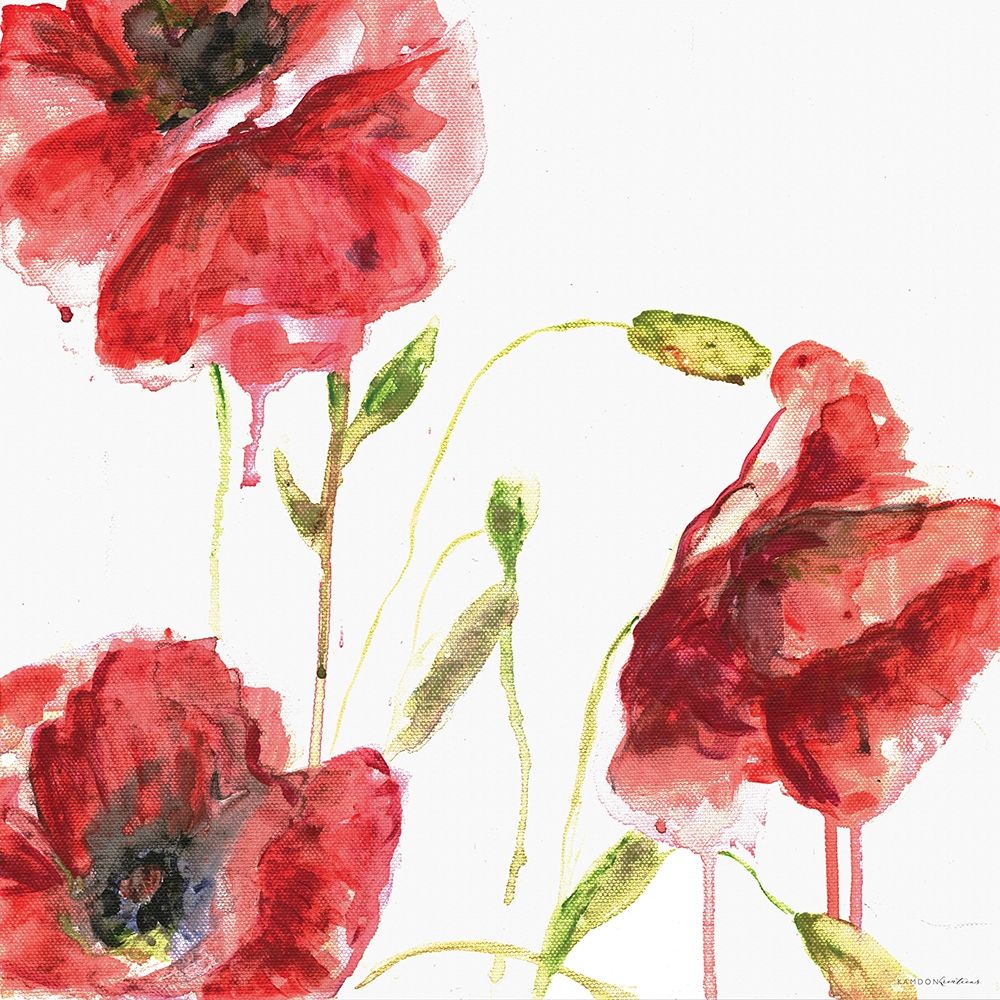 Wall Art Painting id:407518, Name: Poppies, Artist: Kamdon Kreations