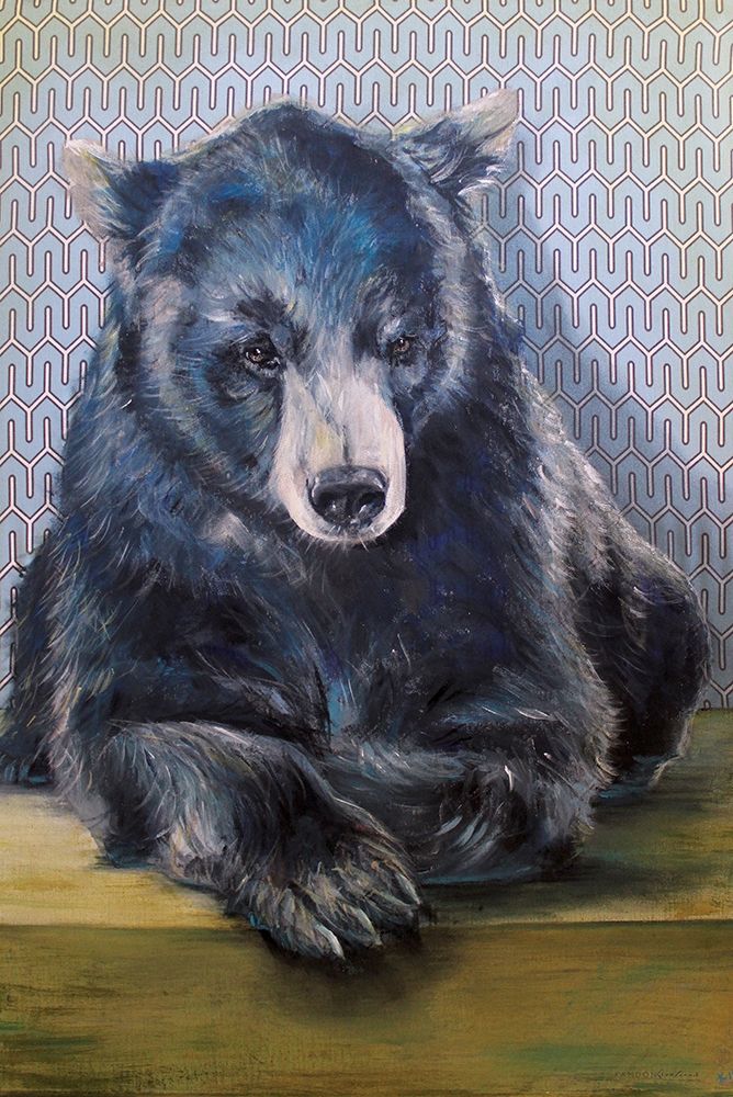 Wall Art Painting id:395272, Name: Black Bear, Artist: Kamdon Kreations