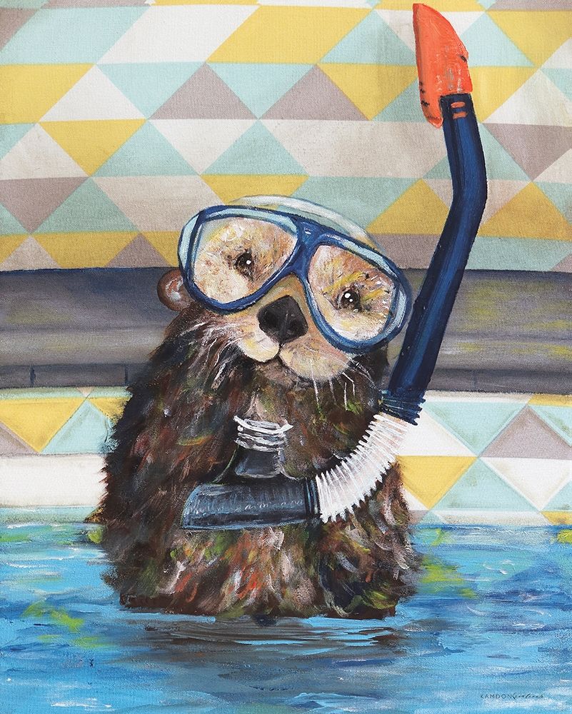 Wall Art Painting id:395275, Name: Scuba Training, Artist: Kamdon Kreations