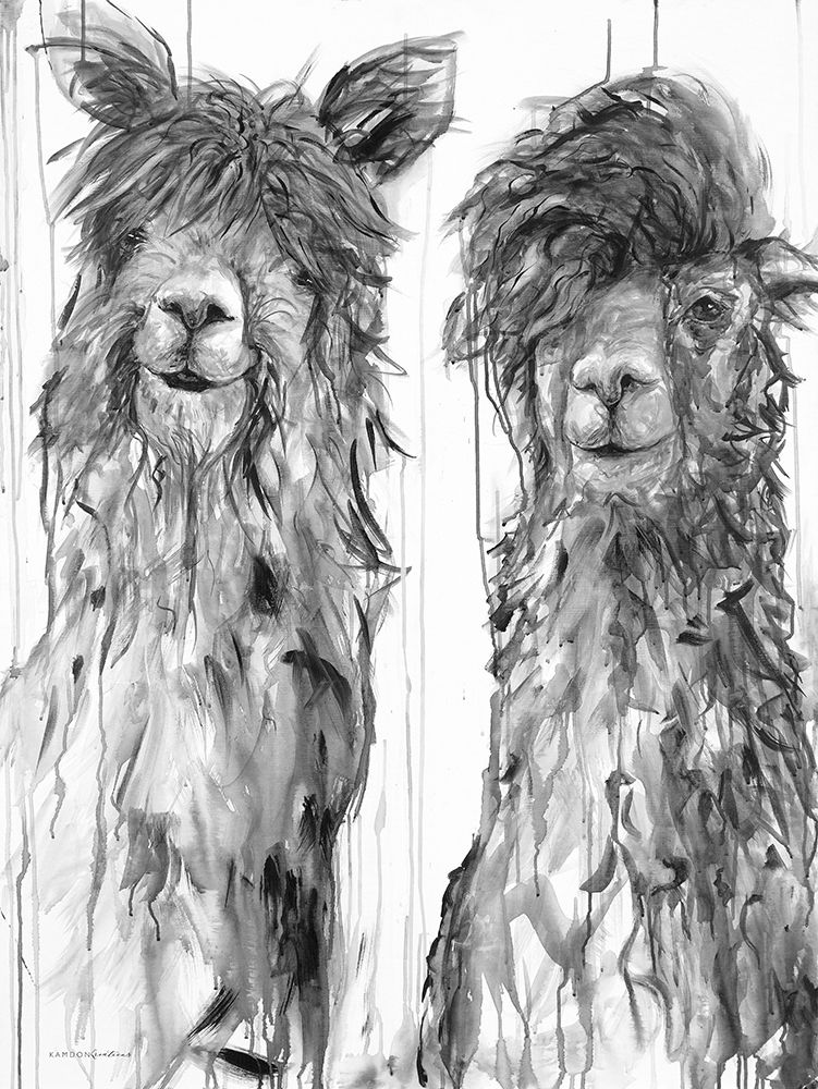 Wall Art Painting id:427155, Name: Alpaca a Comb, Artist: Kamdon Kreations