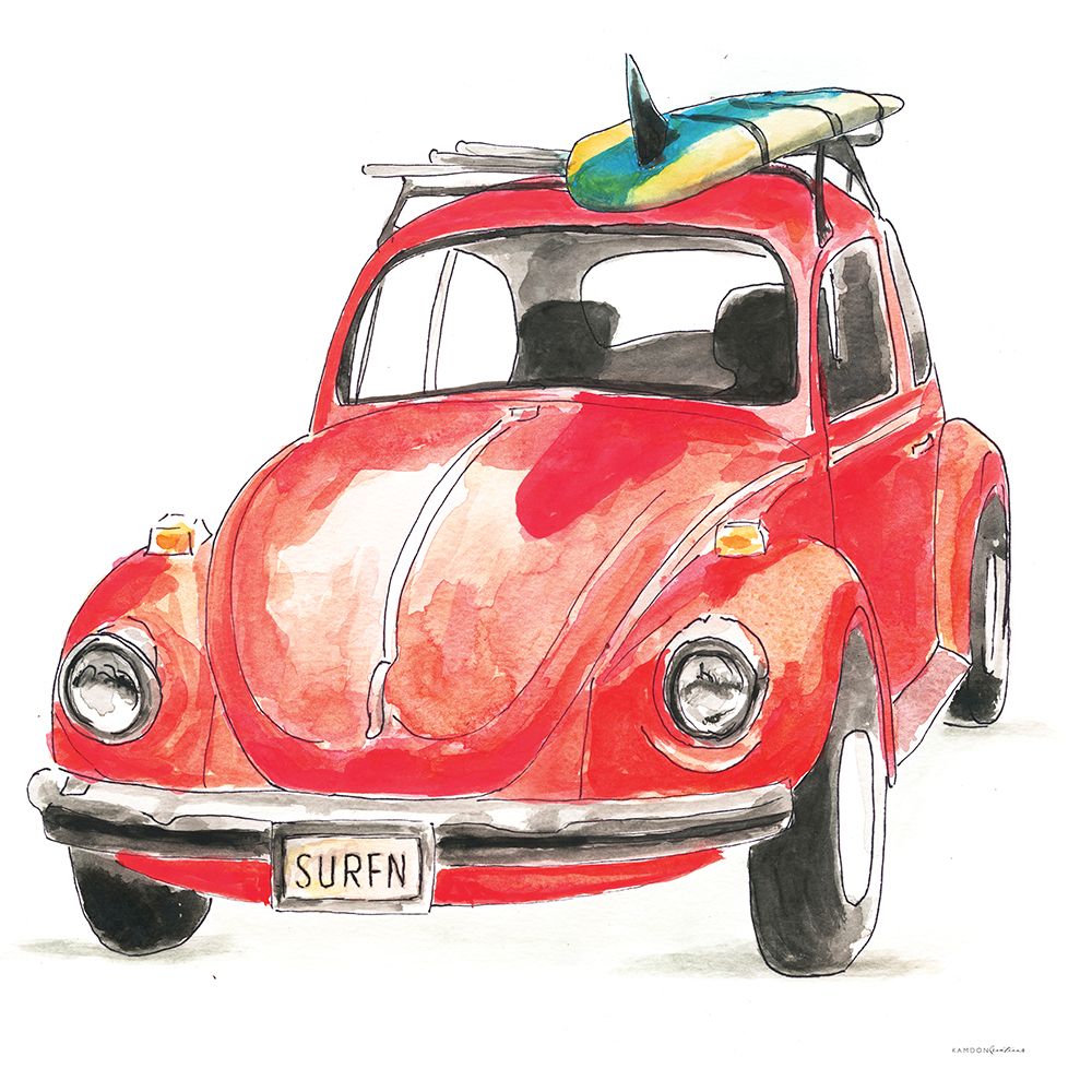Wall Art Painting id:435232, Name: I Have the Bug to Go Surfin, Artist: Kamdon Kreations