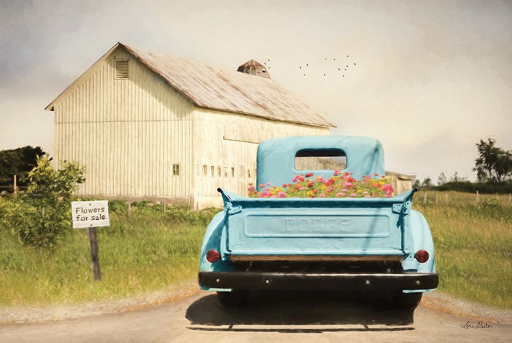 Art Print: Flowers for Sale