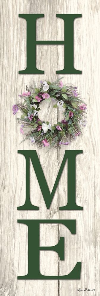 Art Print: Spring Home Wreath 