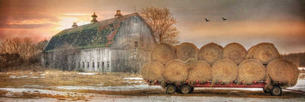Wall Art Painting id:108055, Name: Sunset on the Farm, Artist: Deiter, Lori