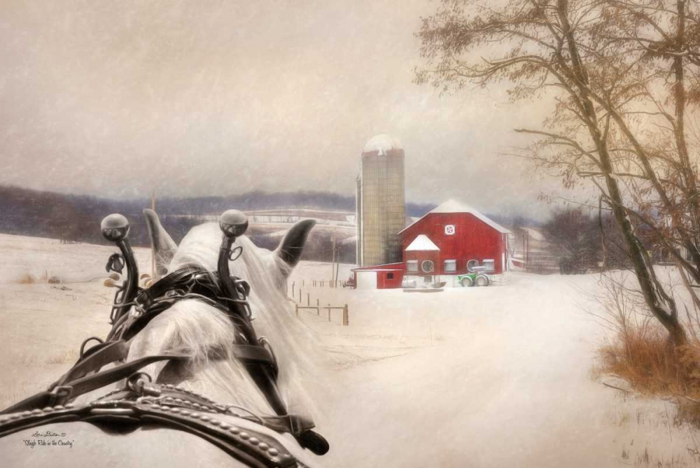 Wall Art Painting id:97214, Name: Sleigh Ride in the Country, Artist: Deiter, Lori