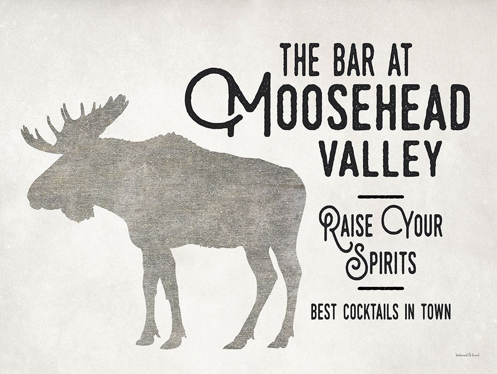 Wall Art Painting id:761917, Name: The Bar at Moosehead Valley, Artist: lettered And lined