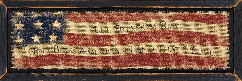 Wall Art Painting id:99790, Name: God Bless America, Artist: Spivey, Linda
