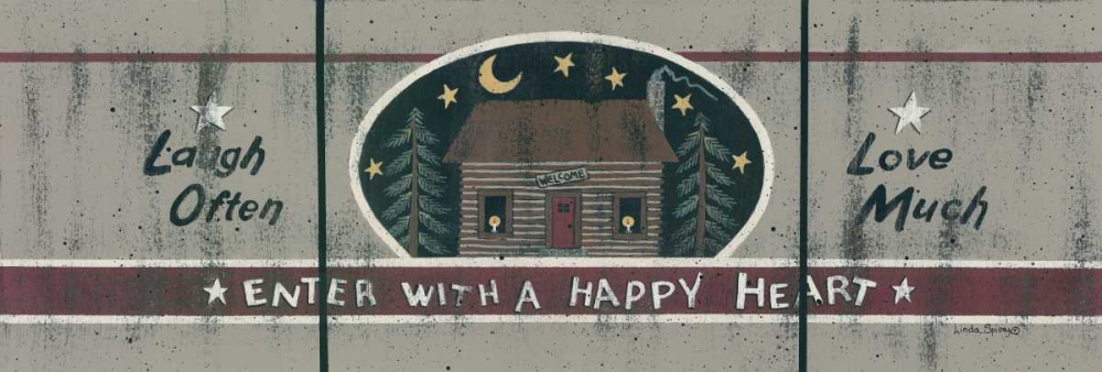 Wall Art Painting id:97311, Name: Happy Cabin, Artist: Spivey, Linda
