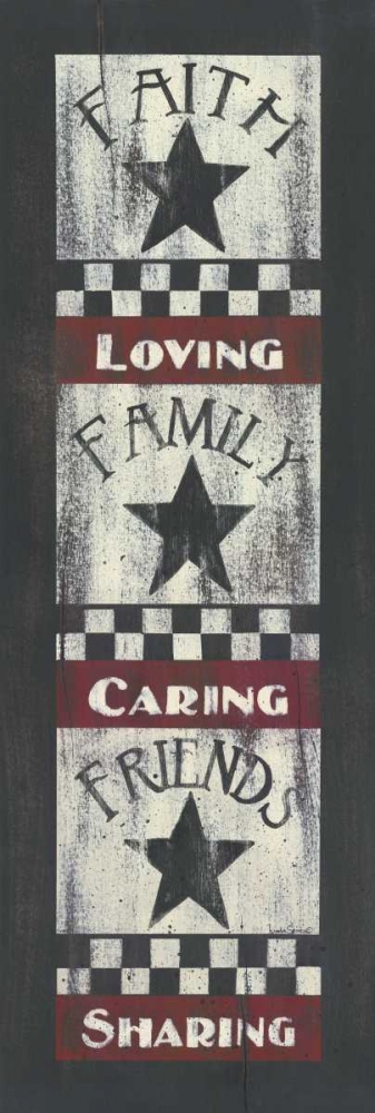 Wall Art Painting id:169794, Name: Faith-Family-Friends, Artist: Spivey, Linda