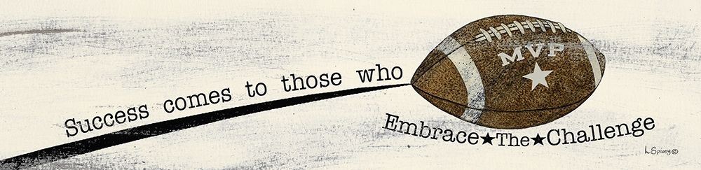 Wall Art Painting id:283442, Name: Football - Challenge, Artist: Spivey, Linda