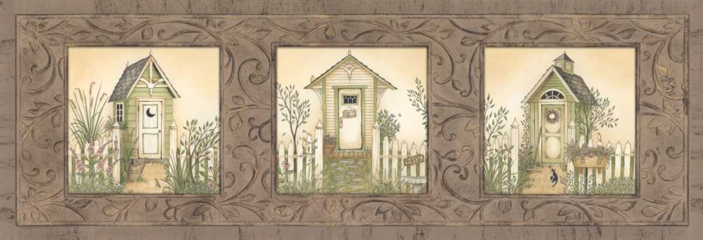 Wall art: Outhouse Row, by Spivey, Linda