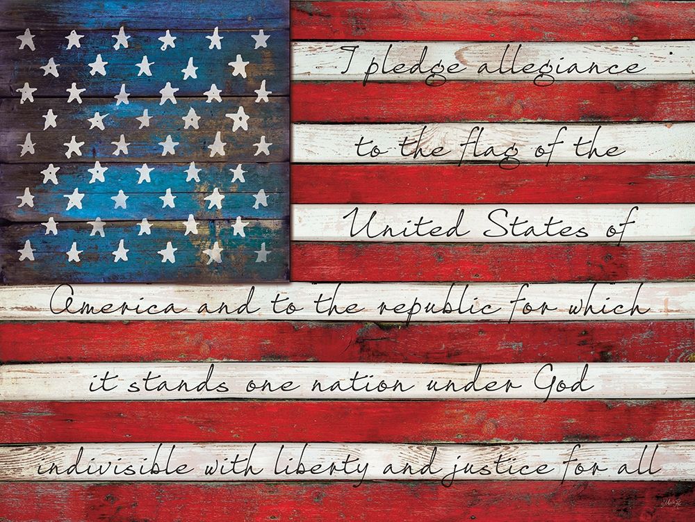 Wall art: Pledge of Allegiance, by Rae, Marla