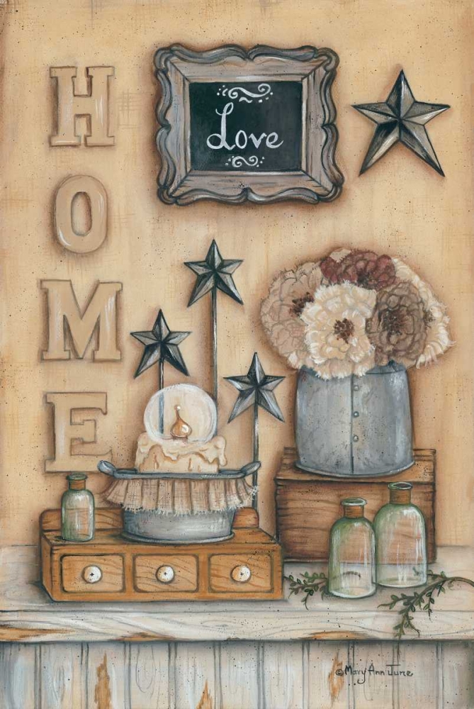 Wall Art Painting id:97239, Name: Home, Artist: June, Mary Ann
