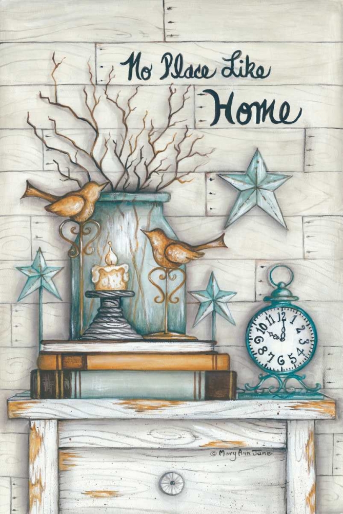 Wall Art Painting id:124636, Name: No Place Like Home, Artist: June, Mary Ann
